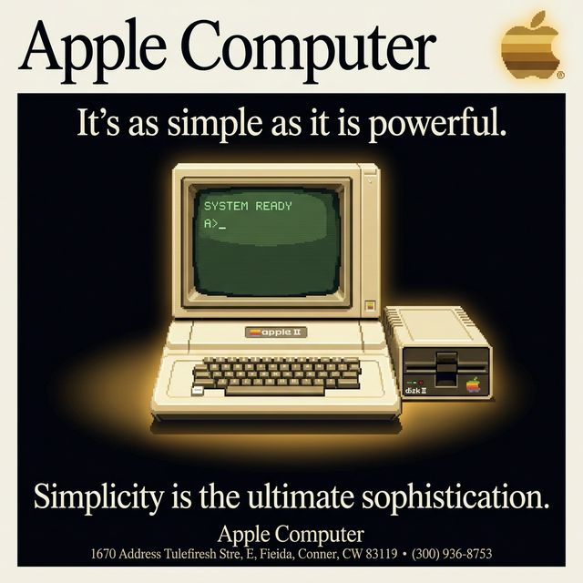 Apple II pixel portrait