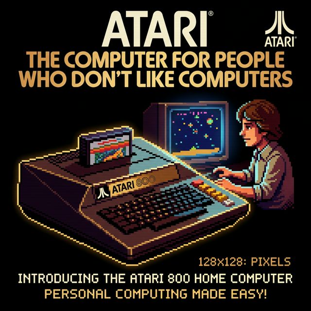 Atari 400/800 pixel portrait
