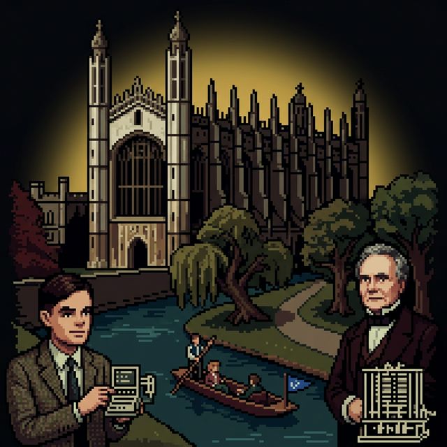 University of Cambridge pixel portrait
