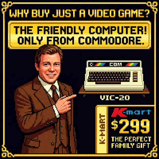 Commodore VIC-20 pixel portrait