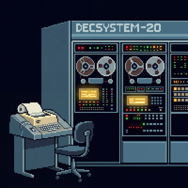 DEC PDP-10 pixel portrait