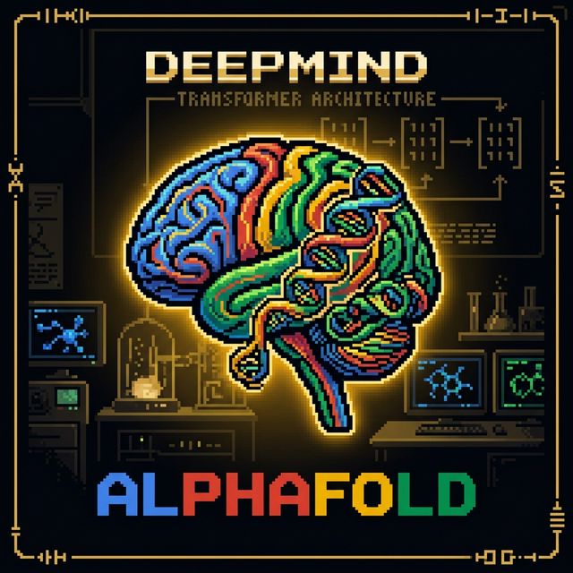 Google DeepMind pixel portrait