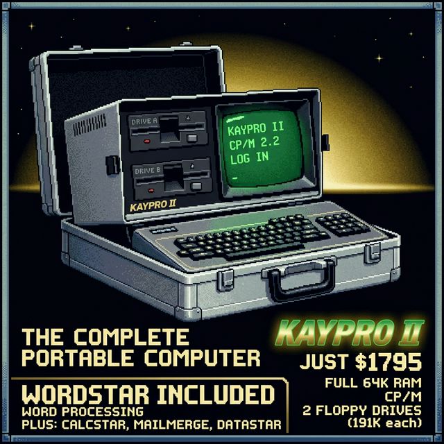 Kaypro pixel portrait