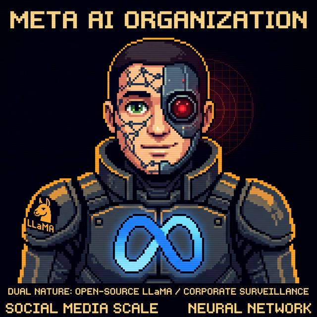 Meta AI pixel portrait