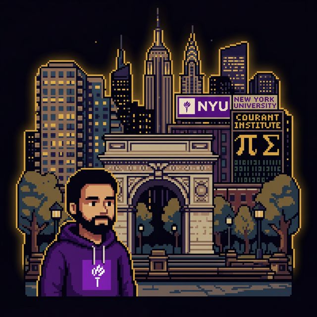 NYU pixel portrait