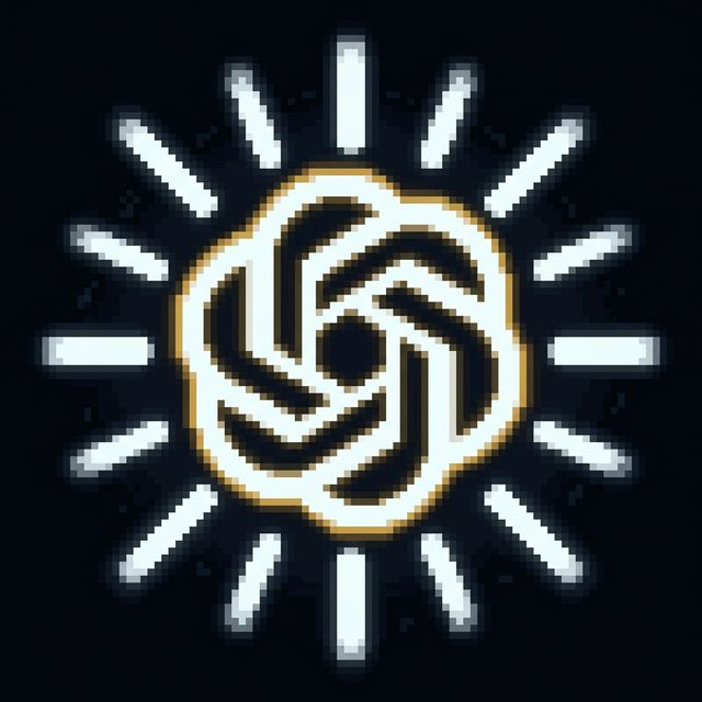 OpenAI pixel portrait