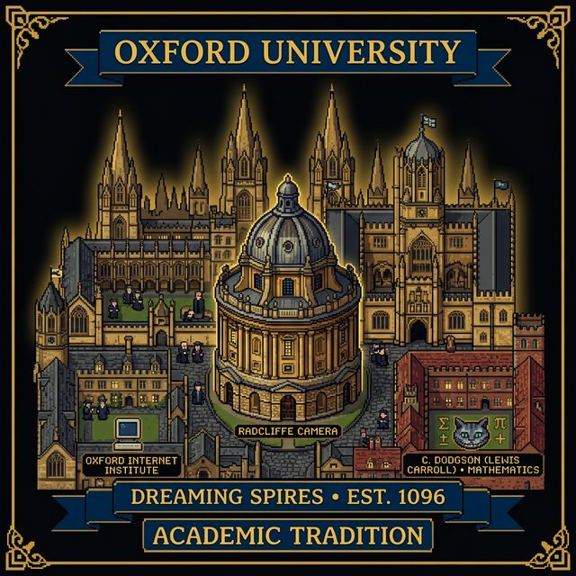 University of Oxford pixel portrait