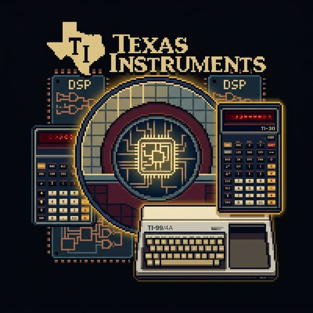 Texas Instruments pixel portrait
