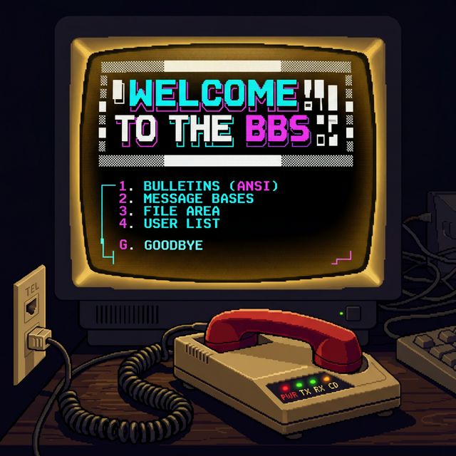 The BBS pixel portrait