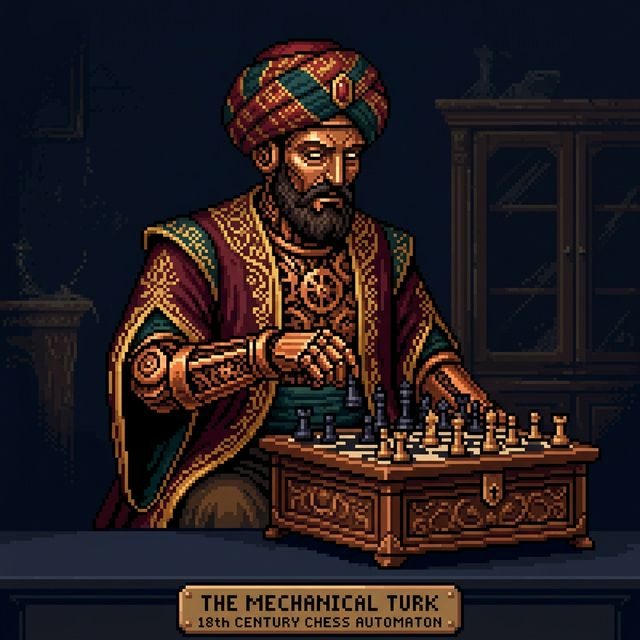 The Mechanical Turk pixel portrait