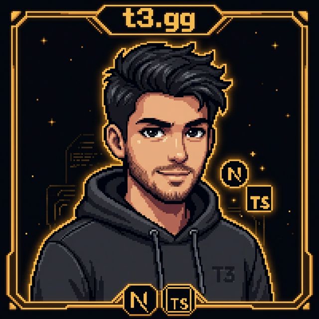 Theo Browne pixel portrait