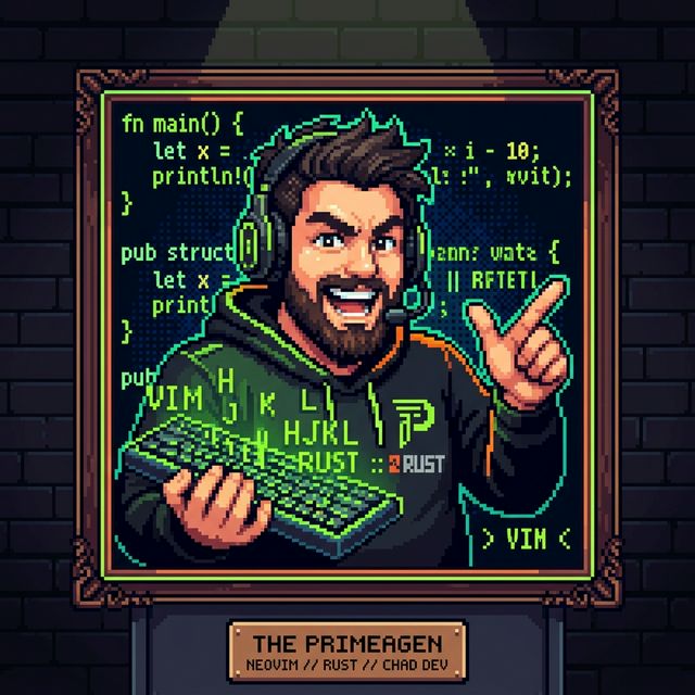 ThePrimeagen pixel portrait