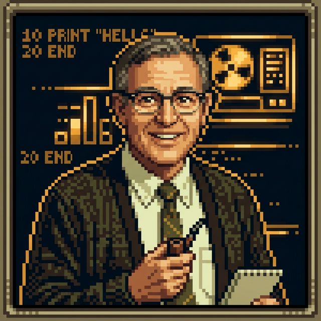 Thomas E. Kurtz pixel portrait