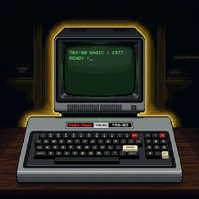 TRS-80 pixel portrait