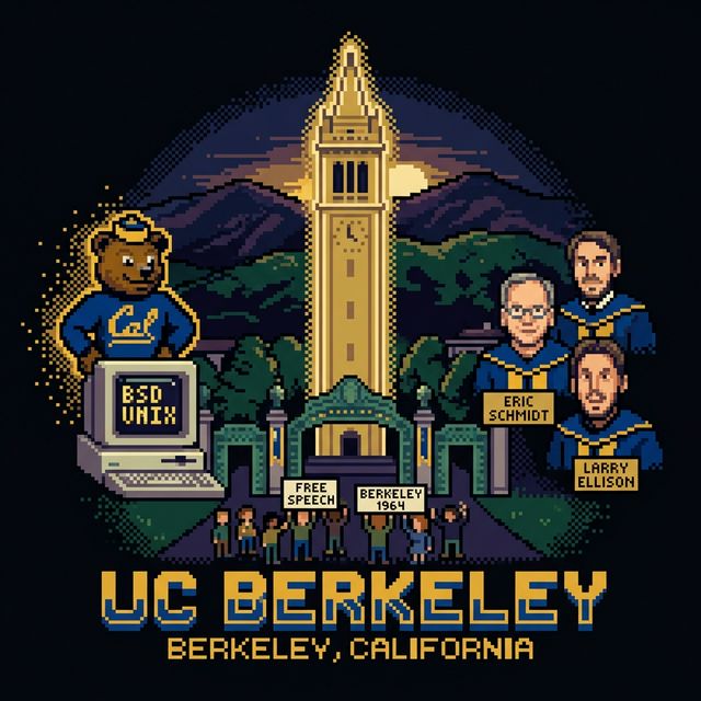 UC Berkeley pixel portrait