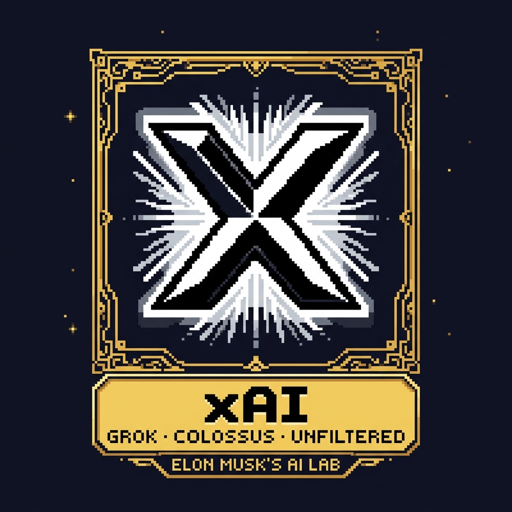 xAI pixel portrait
